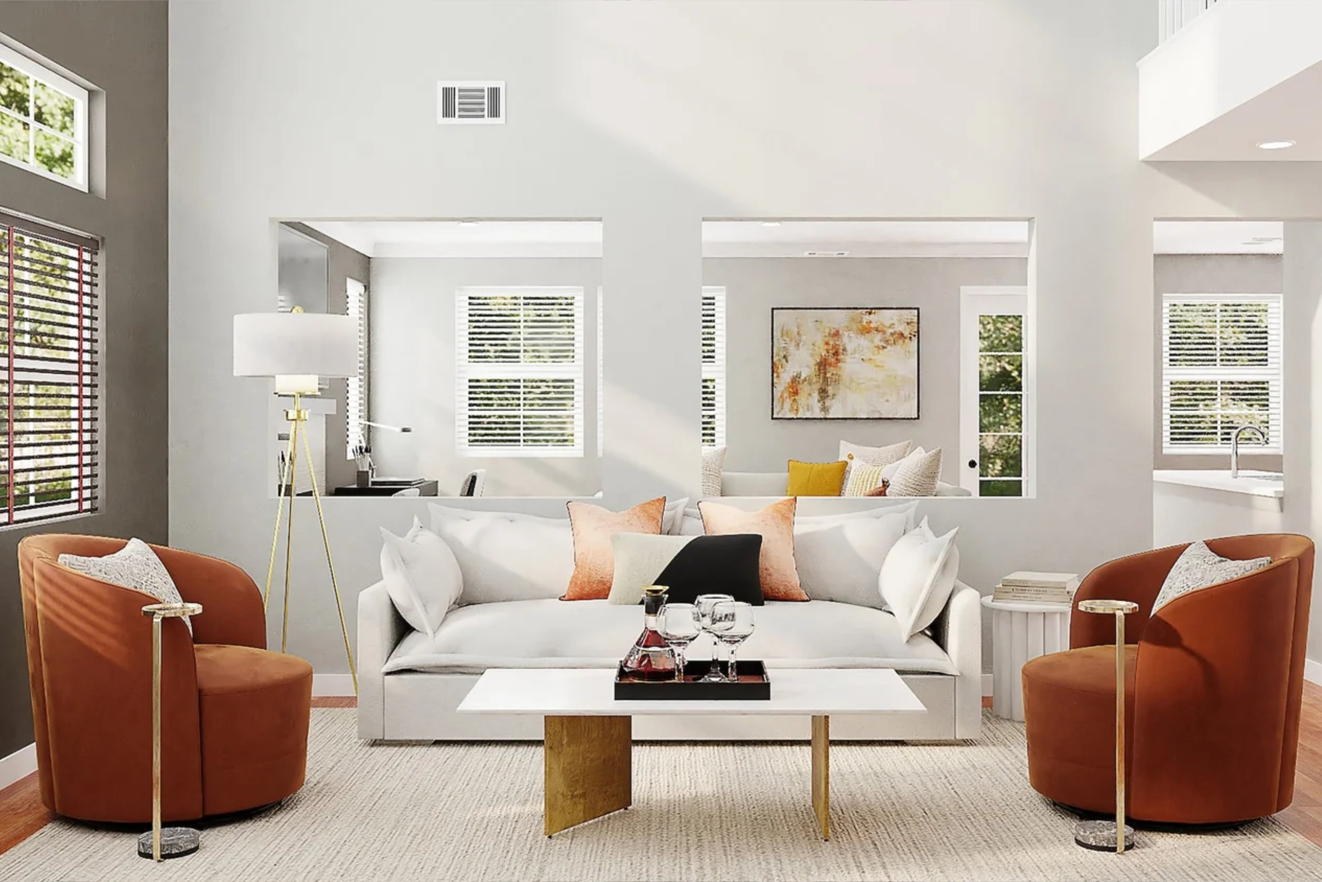 Living room cleaning
